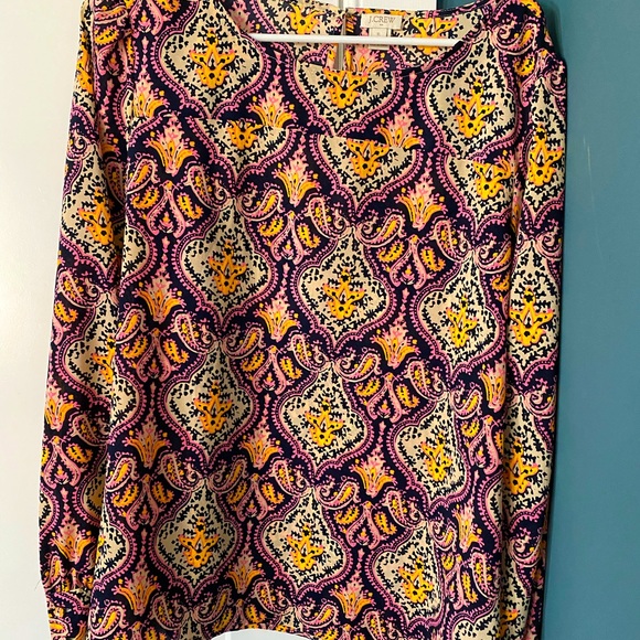 J.Crew printed blouse- worn once - Picture 1 of 2